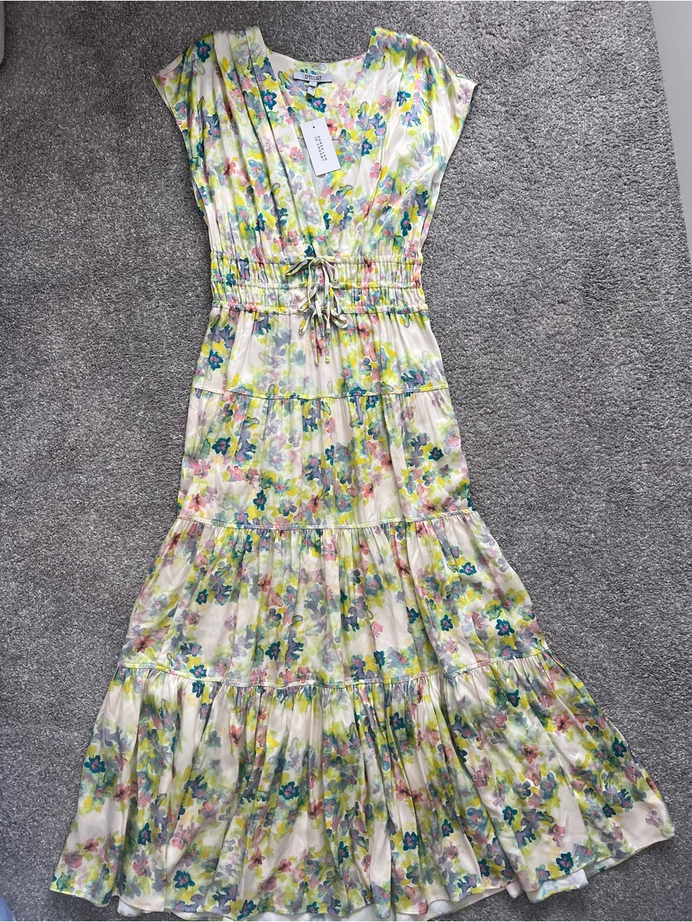 Derek Lam 10 Crosby Fatima Floral Midi Dress NWT - Picture 6 of 12